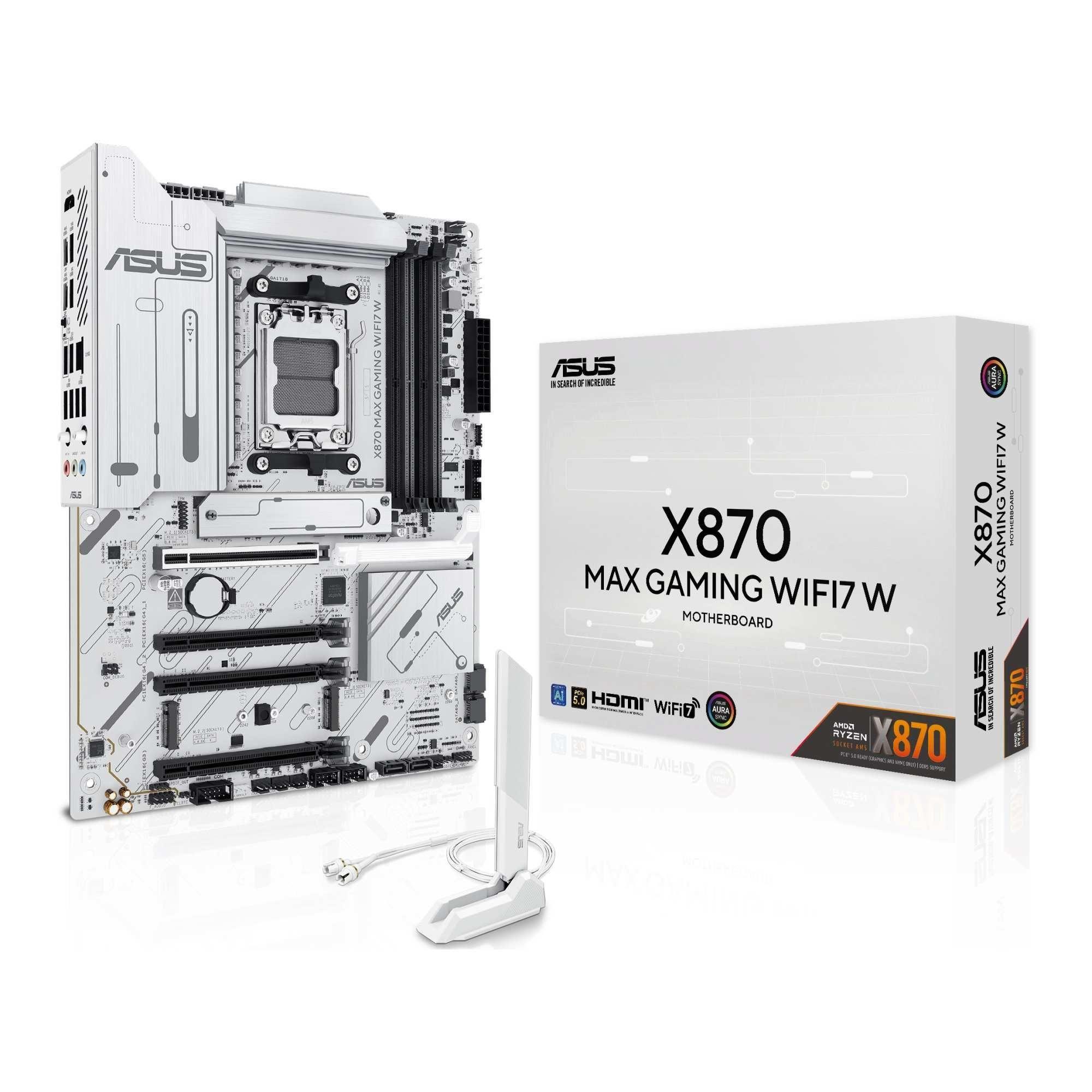 Płyta Asus X870 MAX GAMING WIFI7 W /AMD X870/DDR5/SATA3/M.2/USB4/WiFi/BT/PCIE5.0/AM5/ATX — zdjęcie 6