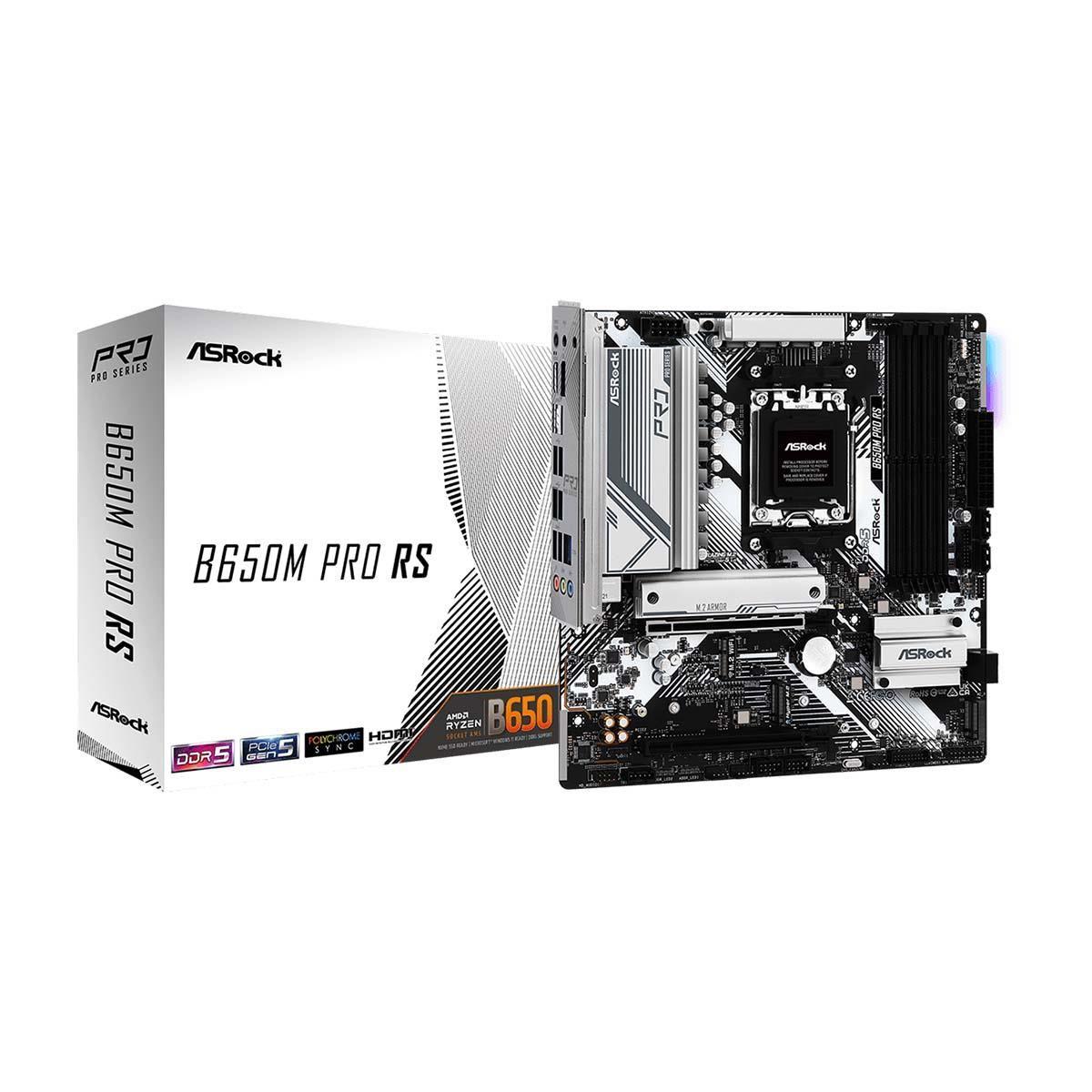 Płyta ASrock B650M PRO RS /AMD B650/DDR5/SATA3/M.2/USB3.1/PCIe4.0/AM5/mATX — zdjęcie 5