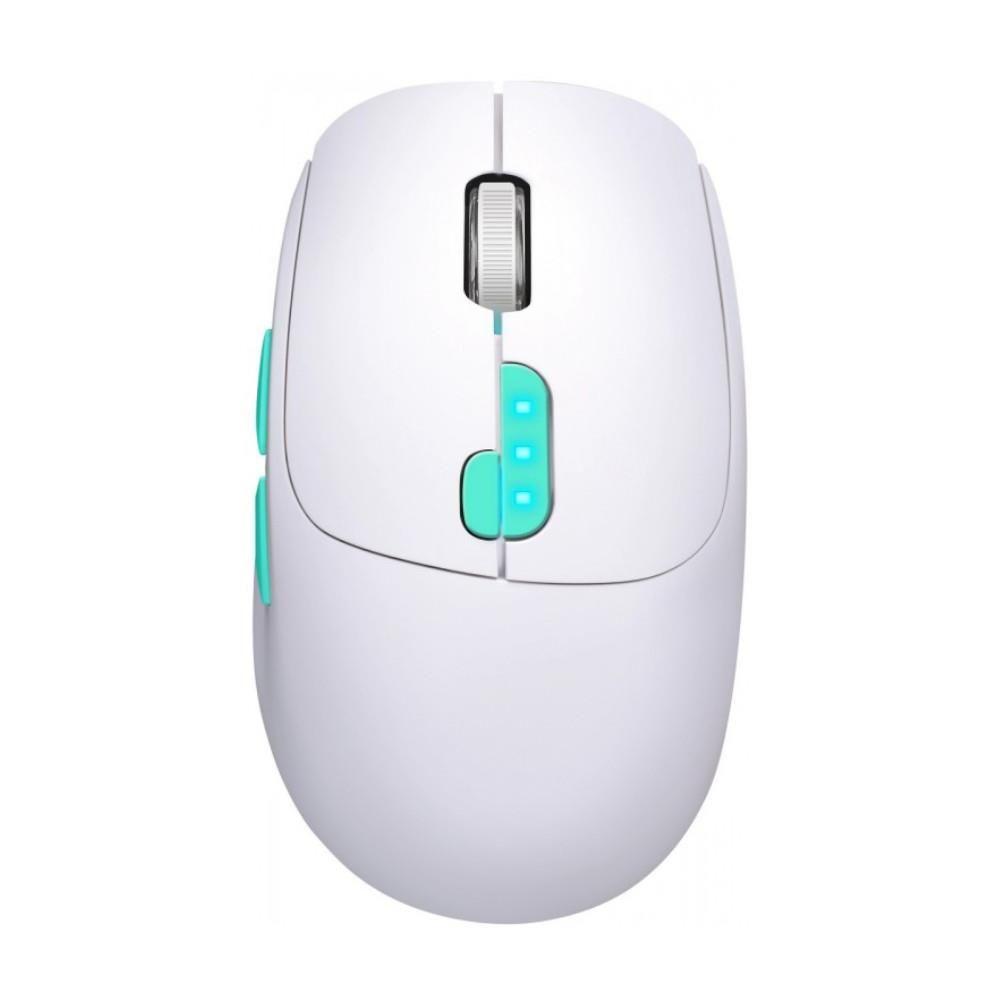 Mysz bezprzewodowa Defender NITTA MM-307 optyczna 1600dpi 2.4 GHz + Bluetooth biała AKUMULATOR — zdjęcie 1