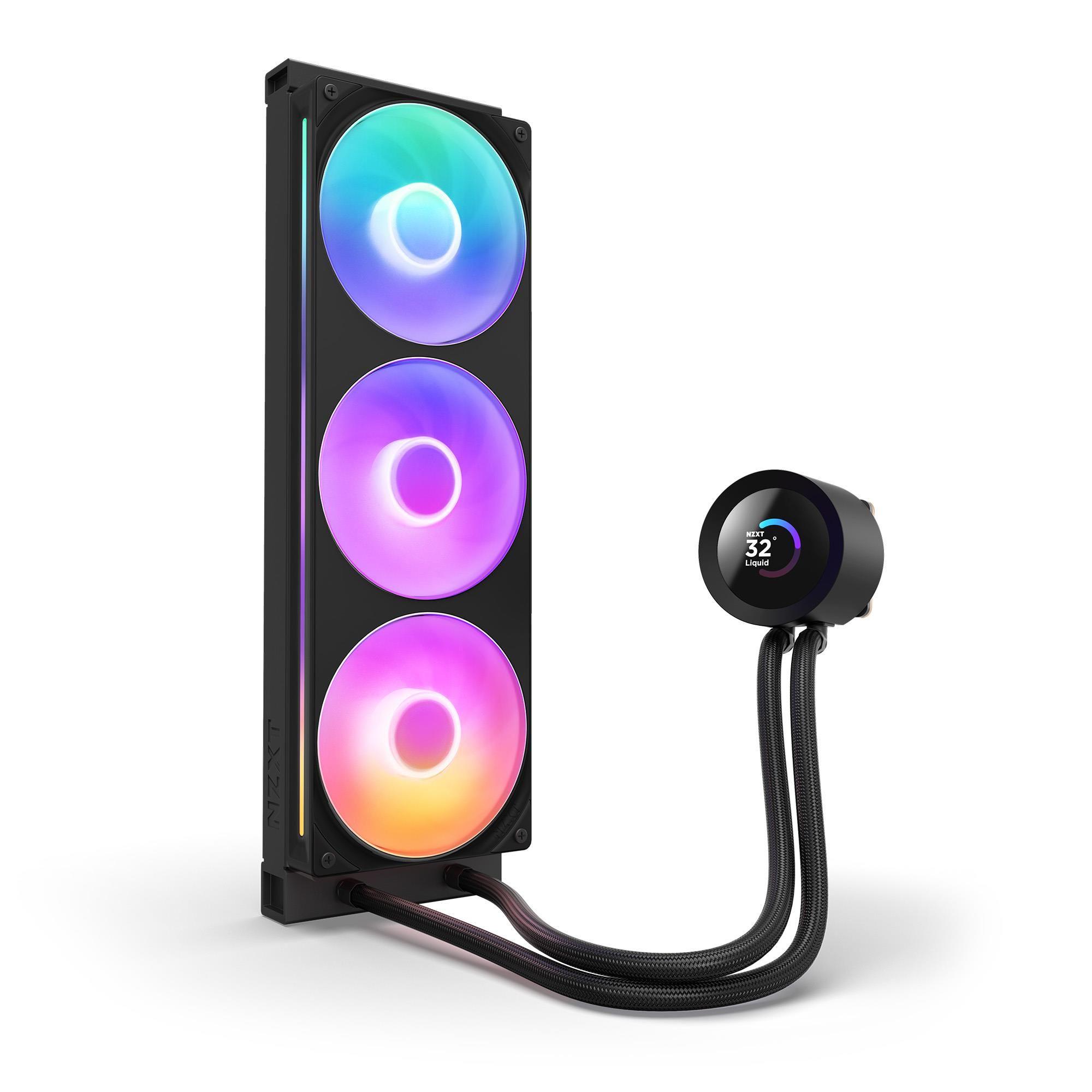 Chłodzenie wodne NZXT Kraken Plus 360 RGB LCD czarne — zdjęcie 2