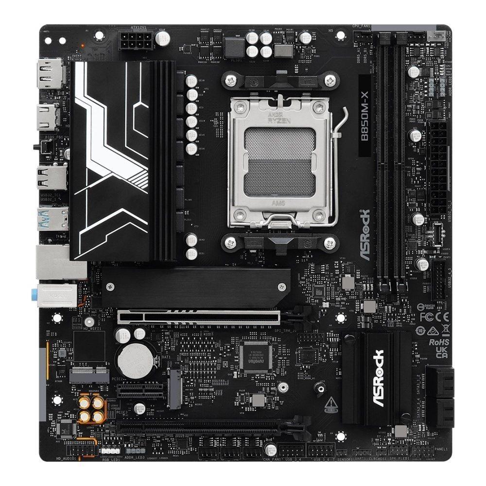 Płyta ASRock B850M-X R2.0 /AMD B850/DDR5/SATA3/M.2/USB3.0/PCIe5.0/AM5/mATX — zdjęcie 2