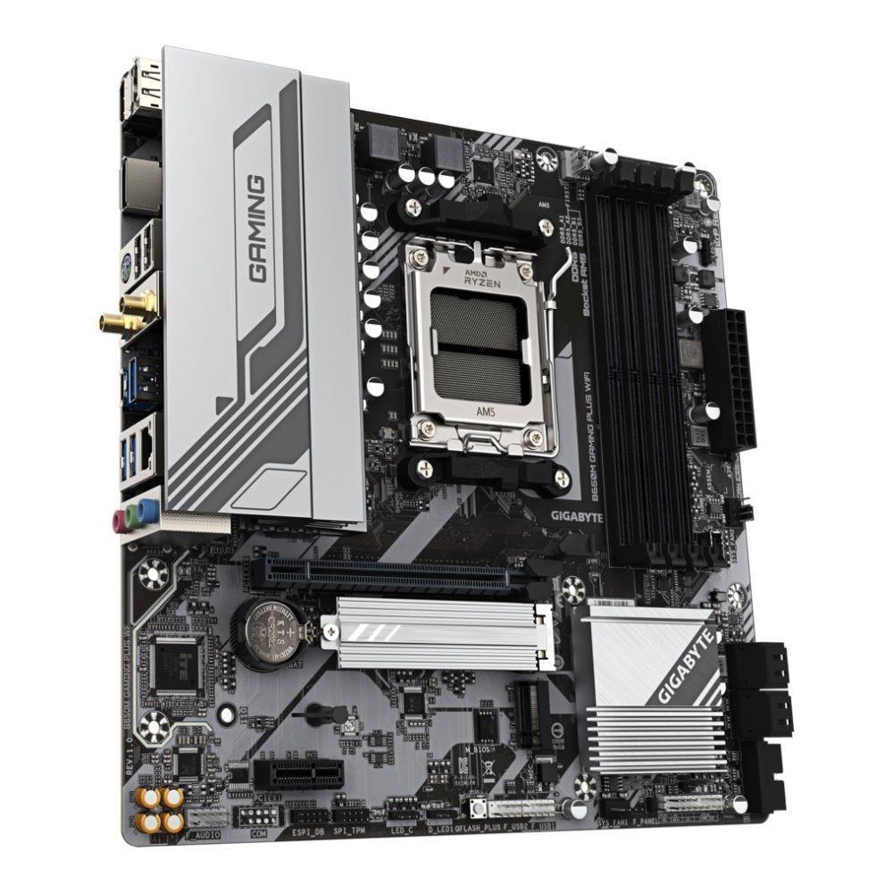 Płyta Gigabyte B650M GAMING PLUS WF /AMD B650/DDR5/SATA3/M.2/USB3.0/PCIe4.0/WiFi/BT/AM5/mATX — zdjęcie 2