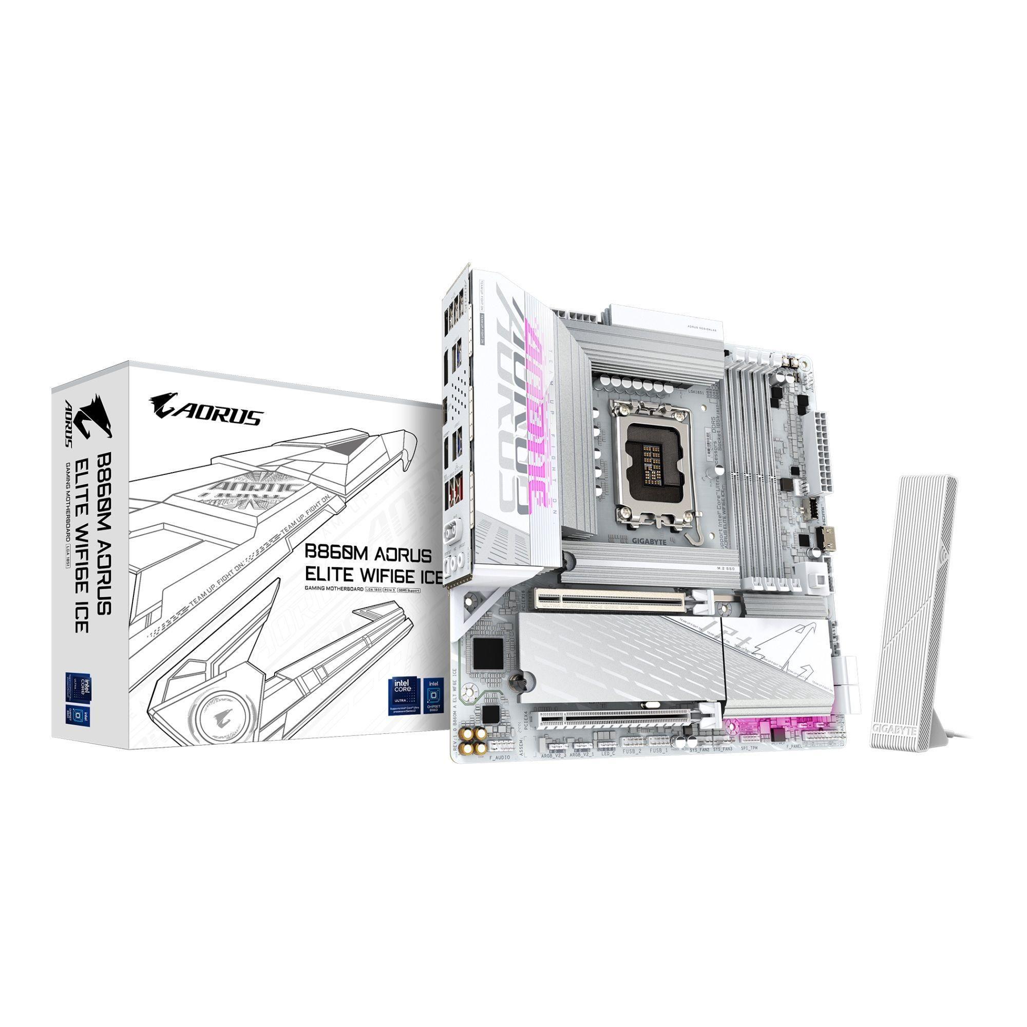 Płyta Gigabyte B860M A ELT WF6E ICE /B860/DDR5/SATA3/M.2/USB4/WiFi/BT/PCIe5.0/s.1851/M-ATX — zdjęcie 5