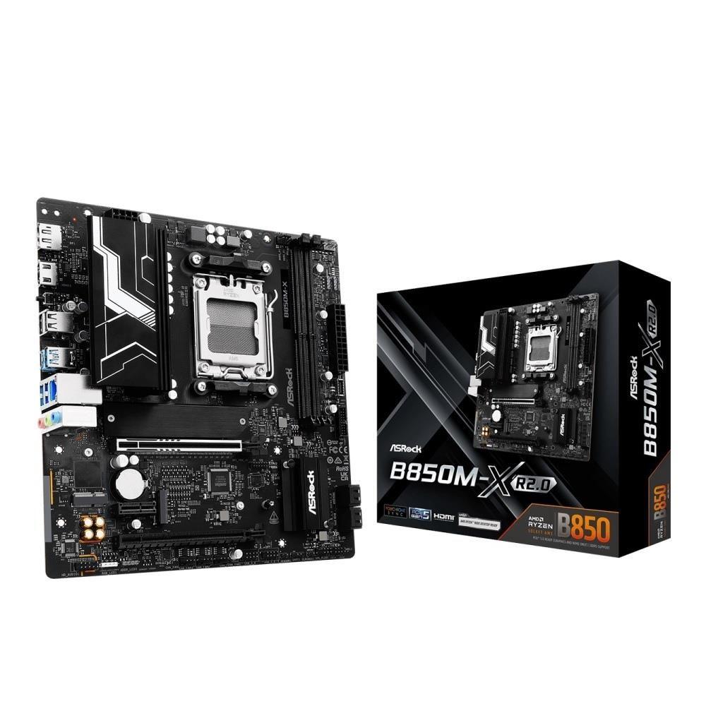 Płyta ASRock B850M-X R2.0 /AMD B850/DDR5/SATA3/M.2/USB3.0/PCIe5.0/AM5/mATX — zdjęcie 6