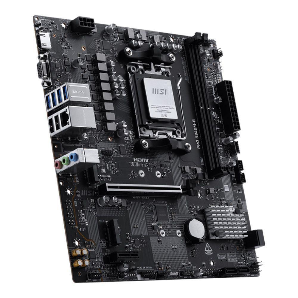 Płyta MSI PRO B840M-B /AMD B840/DDR5/SATA3/M.2/USB3.0/PCIe4.0/AM5/mATX — zdjęcie 2