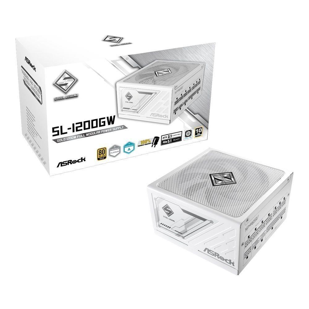 Zasilacz ASRock Steel Legend WHT 1200W 80 PLUS Gold — zdjęcie 7