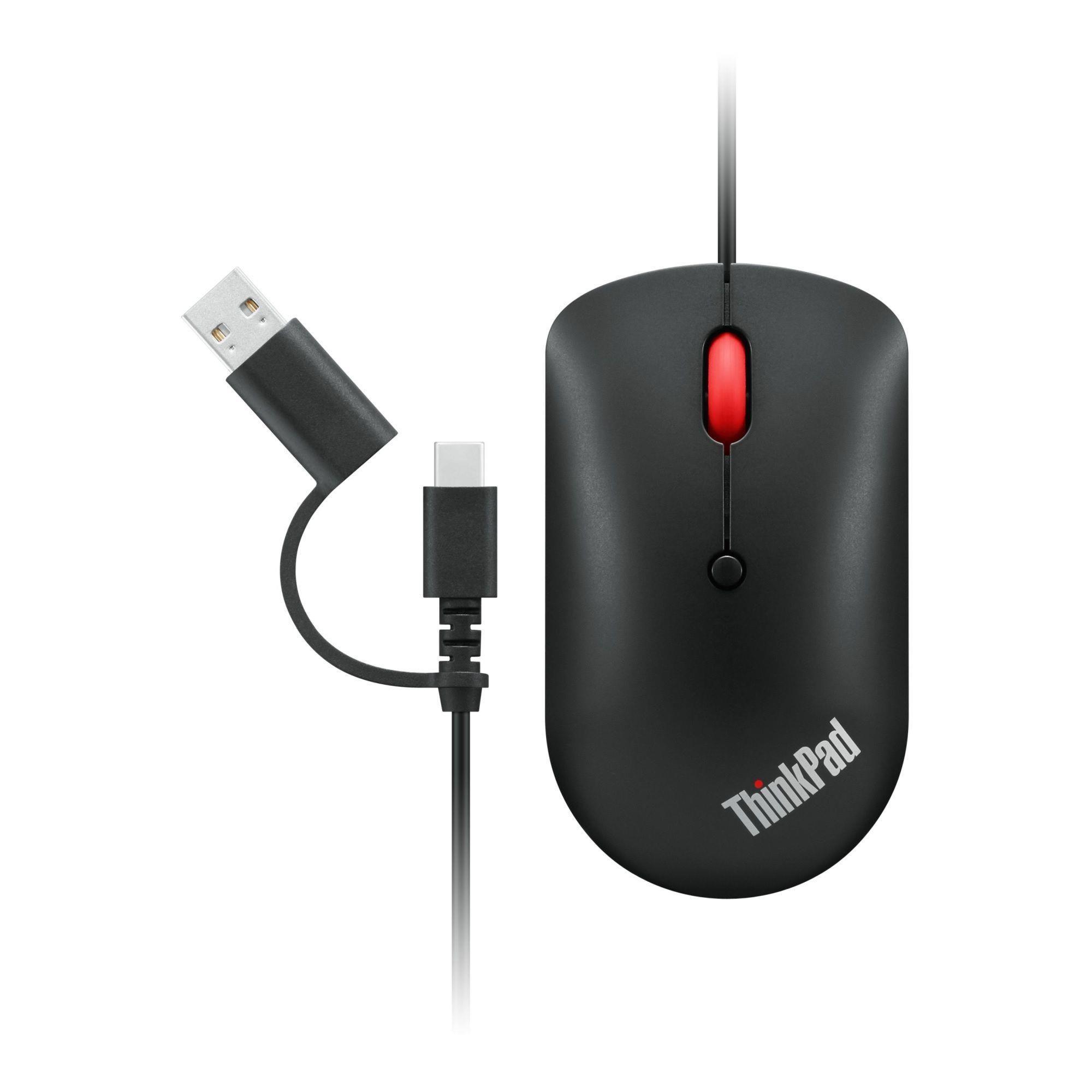 Mysz przewodowa Lenovo ThinkPad USB-C Wired Compact Mouse optyczna czarna — zdjęcie 6