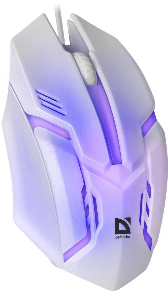 Mysz przewodowa Defender CYBER MB-560L 1200dpi 3P biała — zdjęcie 8