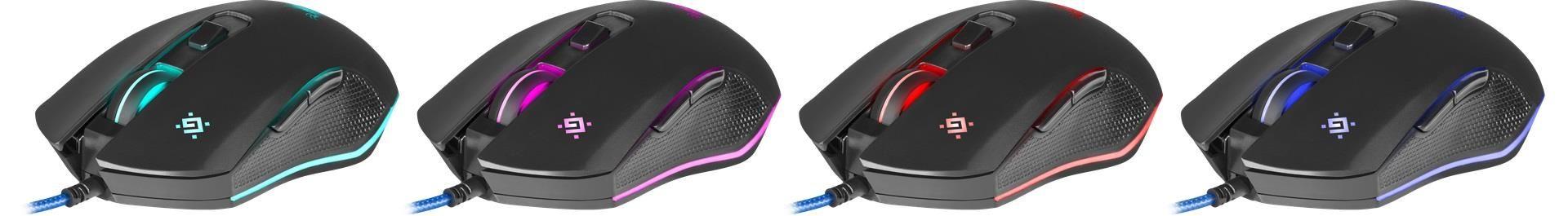 Mysz przewodowa Defender SKY DRAGON GM-090L 3200dpi 6P + podkładka Gaming + GRA — zdjęcie 5