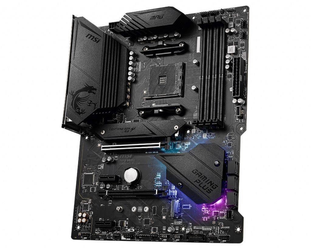 Płyta MSI MPG B550 GAMING PLUS /AMD B550/DDR4/SATA3/M.2/USB3.1/PCIe4.0/AM4/ATX — zdjęcie 3