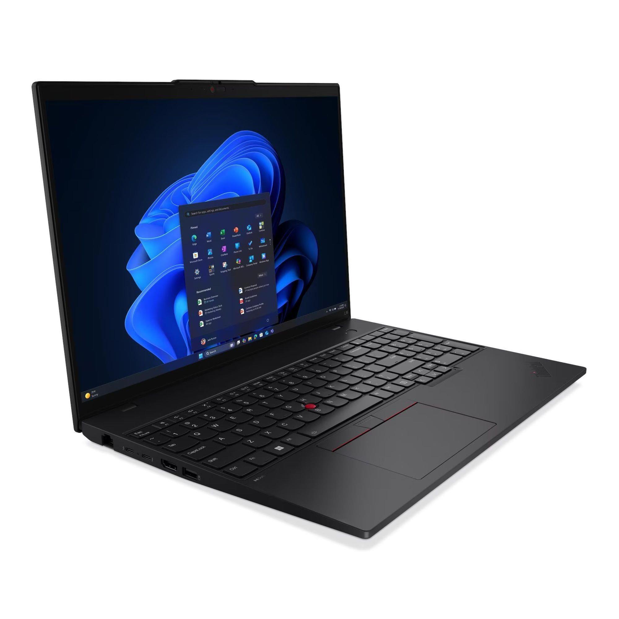 Notebook Lenovo ThinkPad L16 G2 16"WUXGA/Ryzen AI 5 PRO 340/32GB/SSD512GB/840M/11PR Black 3Y Onsite — zdjęcie 2