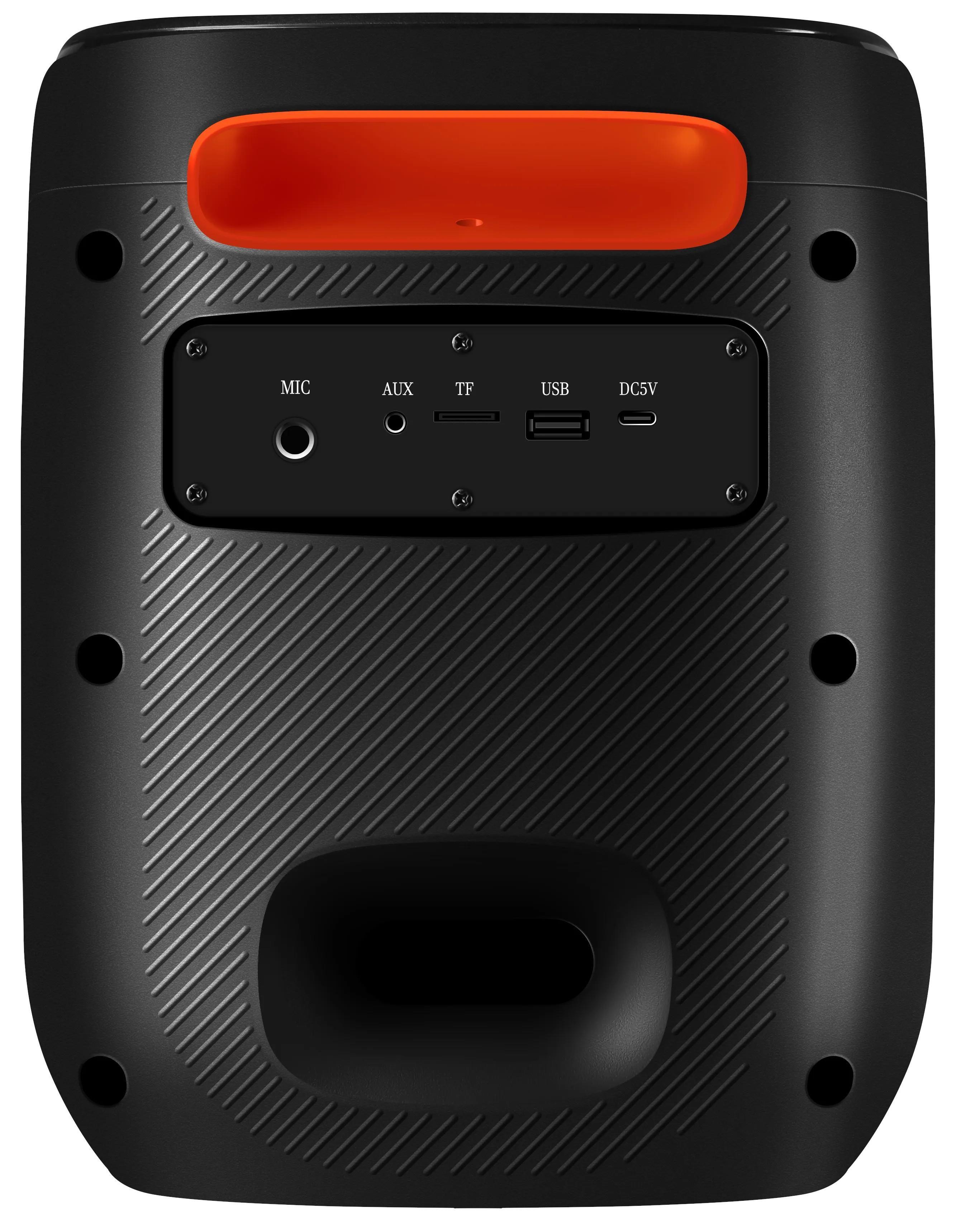 Głośnik Defender BOOMER 50 Bluetooth 50W MP3/FM/SD/USB/AUX/TWS/LED/MIC KARAOKE czarny — zdjęcie 9