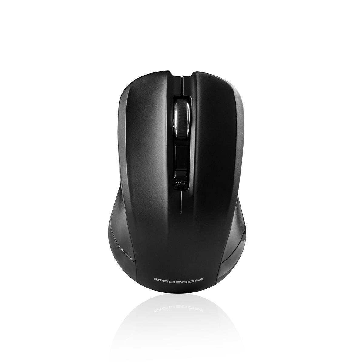 Mysz bezprzewodowa Modecom WM9.1 optyczna czarna — zdjęcie 3