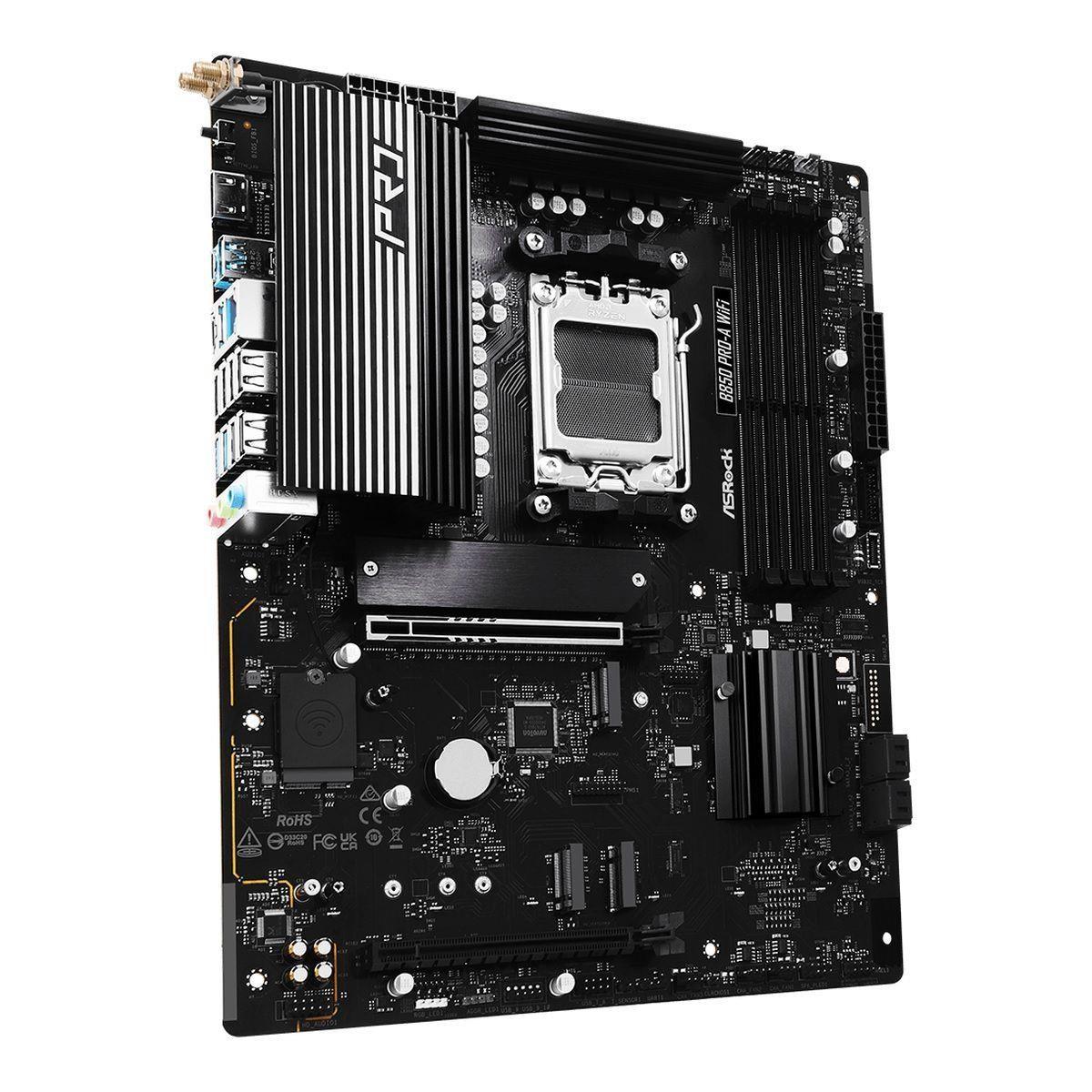 Płyta ASrock B850 Pro-A WiFi /AMD B850/DDR5/SATA3/M.2/USB3.2/WiFi/BT/PCIe5.0/AM5/ATX — zdjęcie 2