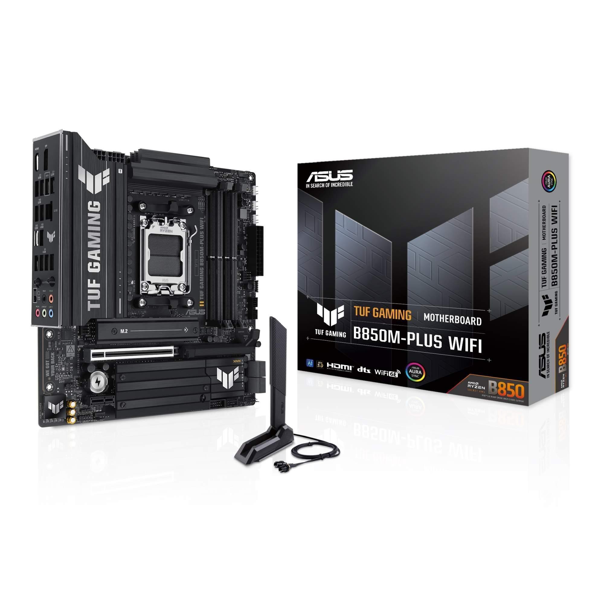 Płyta Asus TUF GAMING B850M-PLUS WIFI /AMD B850/DDR5/SATA3/M.2/USB3.2/PCIe5.0/AM5/mATX — zdjęcie 5