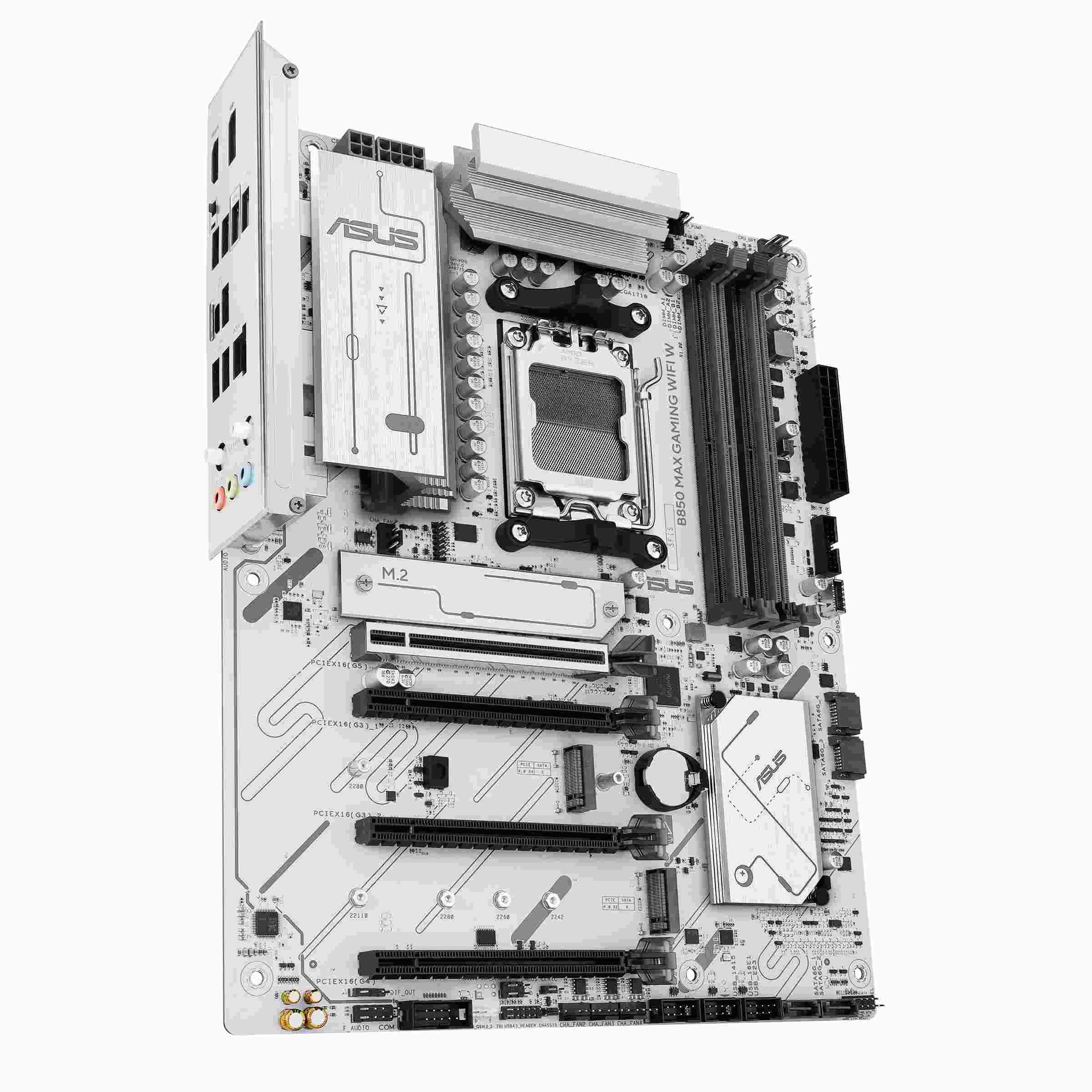 Płyta Asus B850 MAX GAMING WIFI W /AMD B850/DDR5/SATA3/M.2/USB3.1/PCIe5.0/WiFi/BT/AM5/ATX — zdjęcie 3