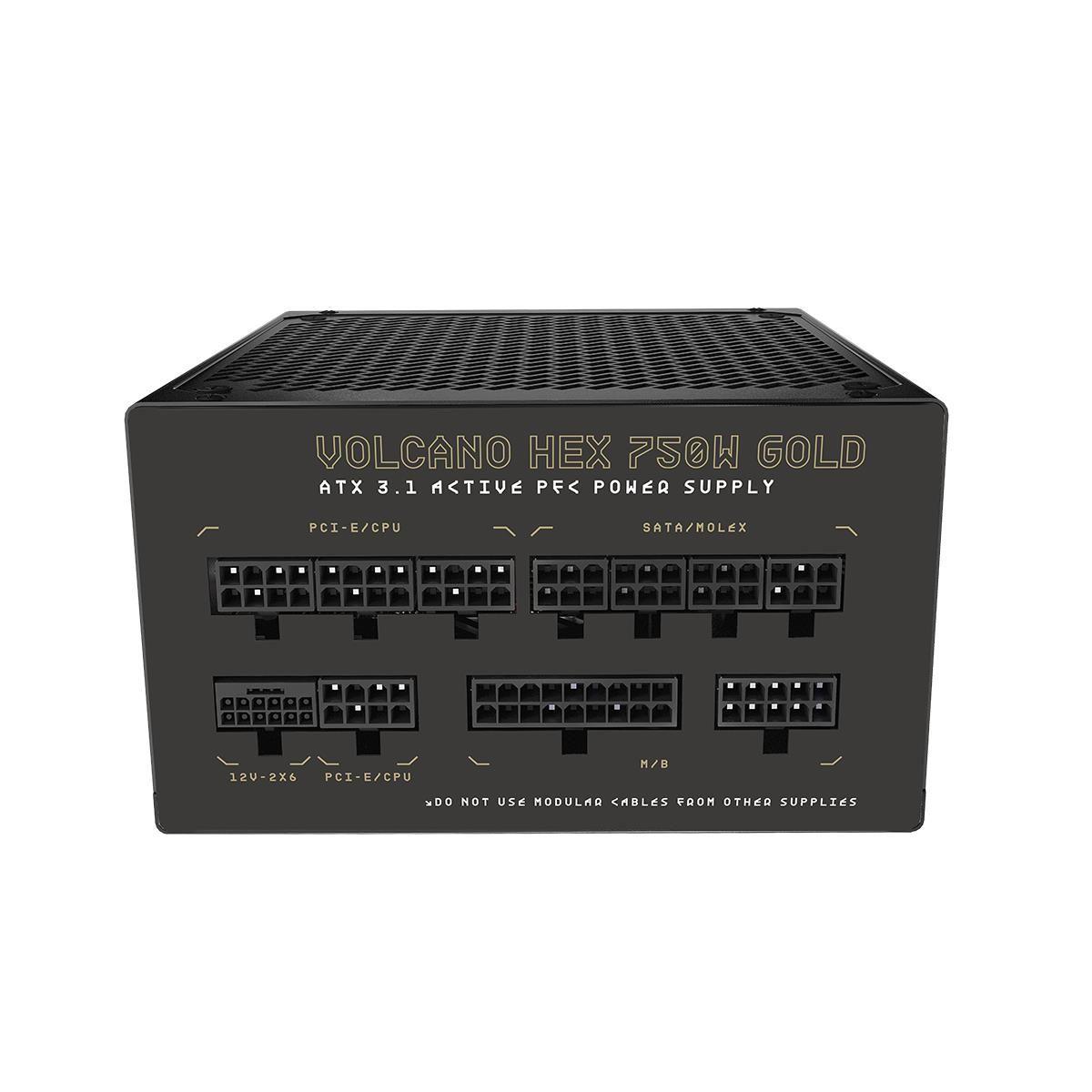 Zasilacz Modecom VOLCANO HEX 750W GOLD ATX 3.1 — zdjęcie 3