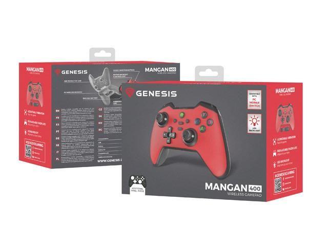 Gamepad Genesis Mangan 400 bezprzewodowy do PC/SWITCH/MOBILE czerwony — zdjęcie 7