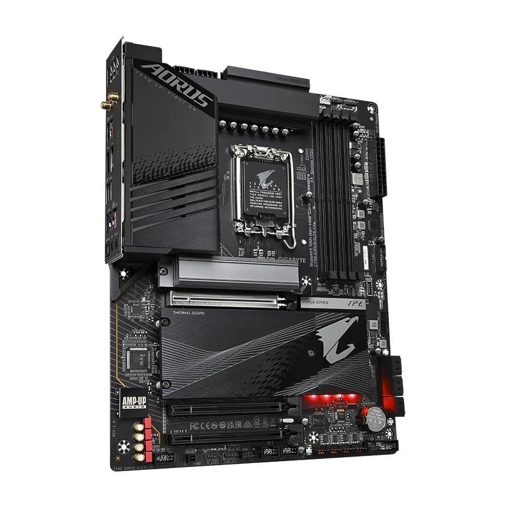 Płyta Gigabyte Z790 AORUS ELITE AX /Z790/DDR5/SATA3/USB3.2/PCIe5.0/WiFi/BT/s.1700/ATX — zdjęcie 2