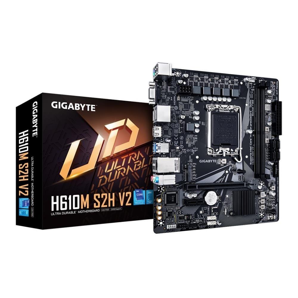 Płyta Gigabyte H610M S2H V2 (rev. 1.0) /H610/DDR5/SATA3/M.2/USB3.0/PCIe4.0/s.1700/mATX — zdjęcie 4