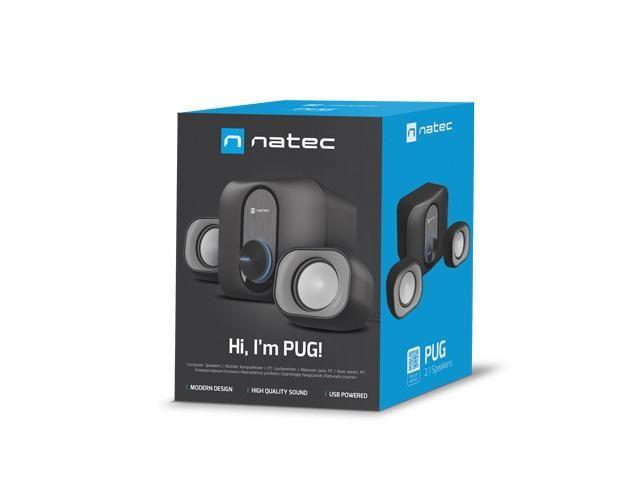 Głośniki Natec Pug 11W RMS 2.1 Czarne — zdjęcie 5