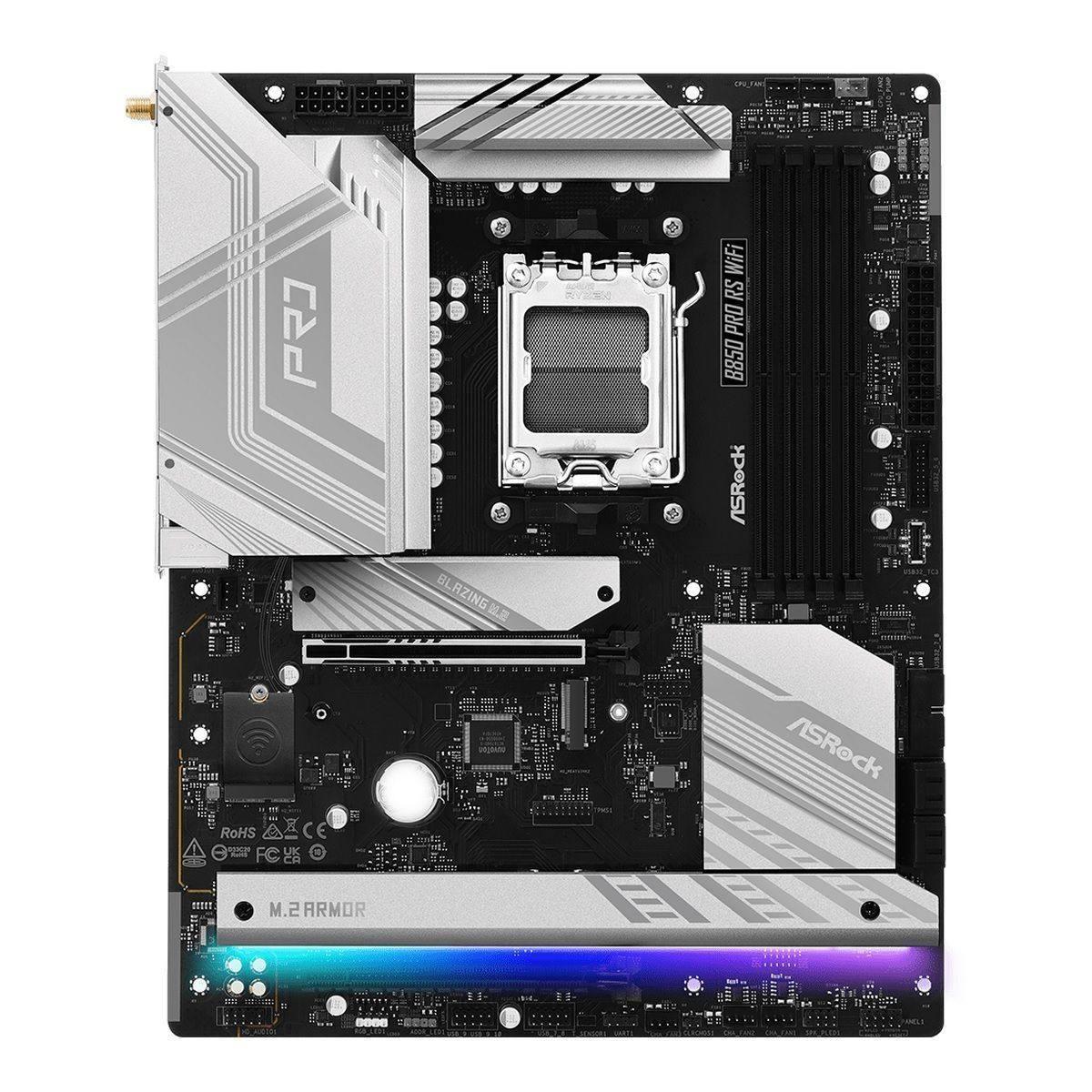 Płyta ASrock B850 Pro RS WiFi /AMD B850/DDR5/SATA3/M.2/USB3.2/WiFi/BT/PCIe5.0/AM5/ATX — zdjęcie 1