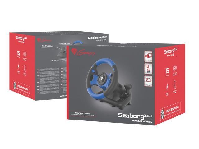 Kierownica Genesis Seaborg 350 PC/PS3/PS4/XONE/X360/NSWITCH — zdjęcie 2
