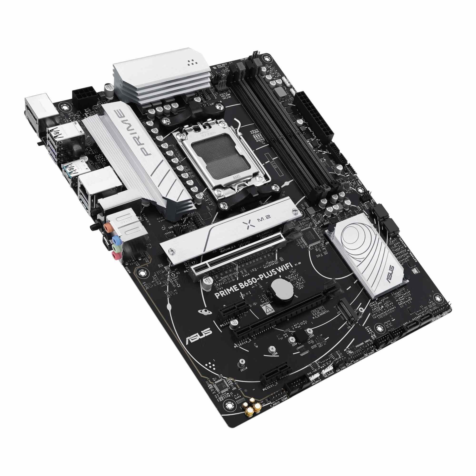 Płyta Asus PRIME B650-PLUS WIFI /AMD B650/DDR5/SATA3/M.2/USB3.1/WiFi/BT/PCIe4.0/AM5/ATX — zdjęcie 3