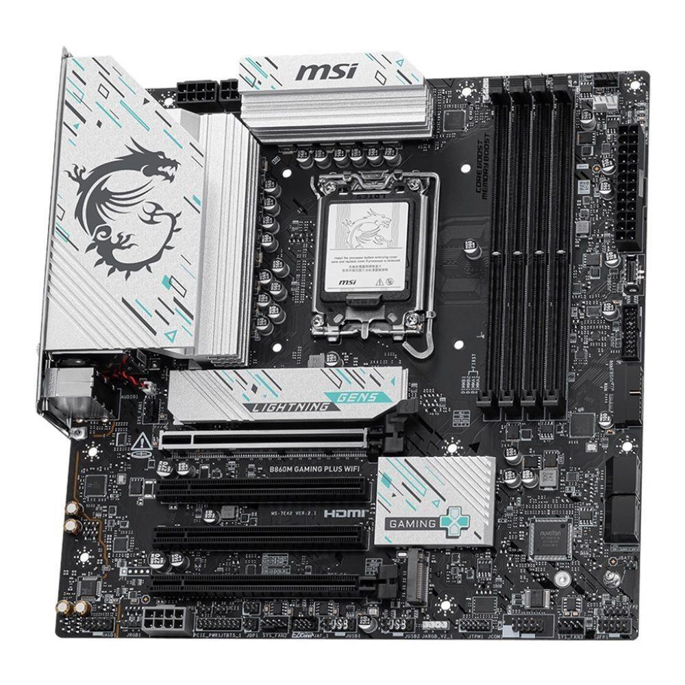 Płyta MSI B860M GAMING PLUS WIFI /B860/DDR5/SATA3/M.2/TB4/WiFi/BT/PCIe5.0/s.1851/M-ATX — zdjęcie 2