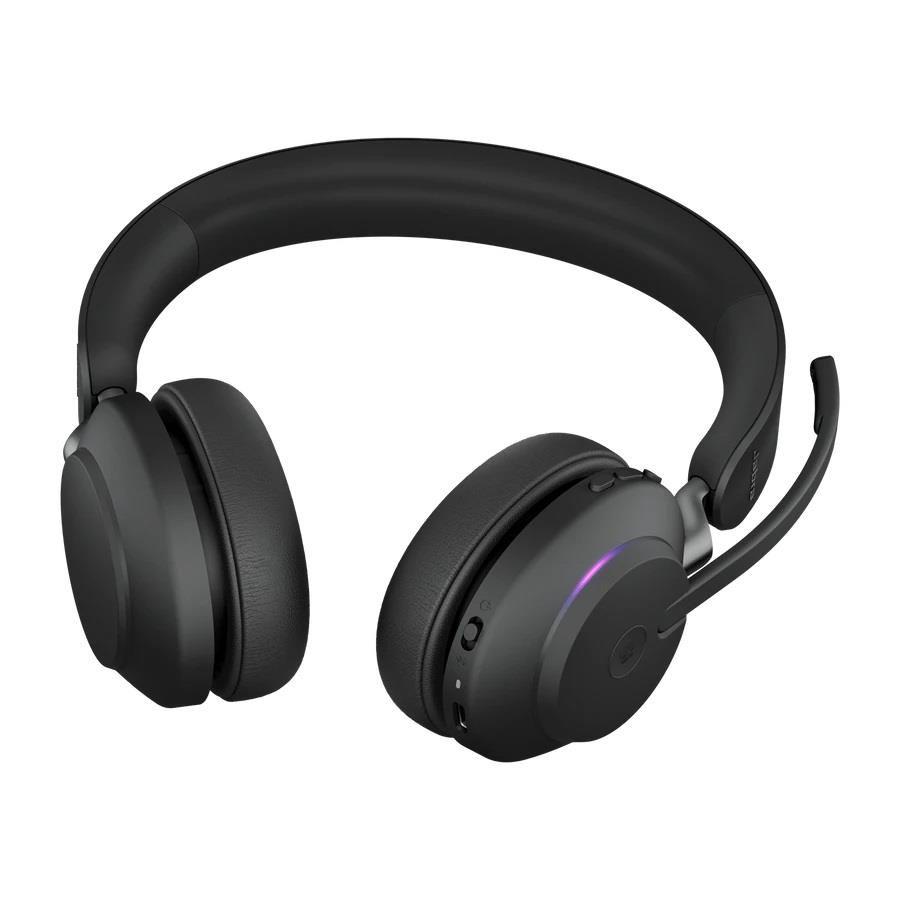 Słuchawki bezprzewodowe z mikrofonem Jabra Evolve2 65 Link380a MS Stereo Black — zdjęcie 4