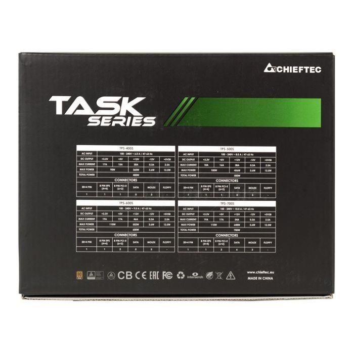Zasilacz Chieftec TPS-500S 500W ATX 120mm 80+Bronze aPFC — zdjęcie 6