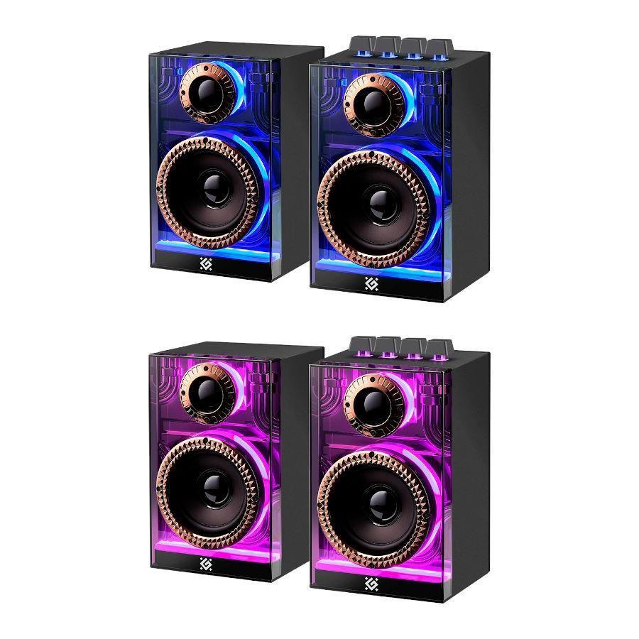 Głośniki Defender FUTURO 2.0 20W Bluetooth USB podświetlenie RGB MP3 — zdjęcie 2