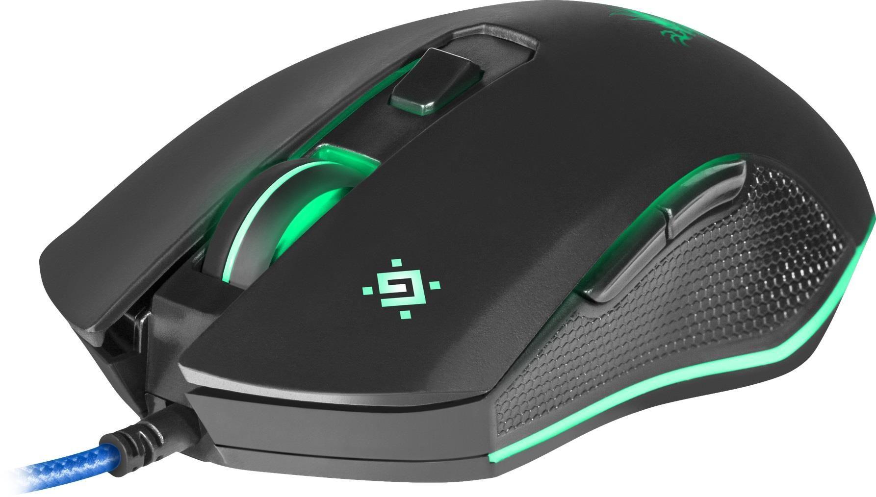 Mysz przewodowa Defender SKY DRAGON GM-090L 3200dpi 6P + podkładka Gaming + GRA — zdjęcie 6
