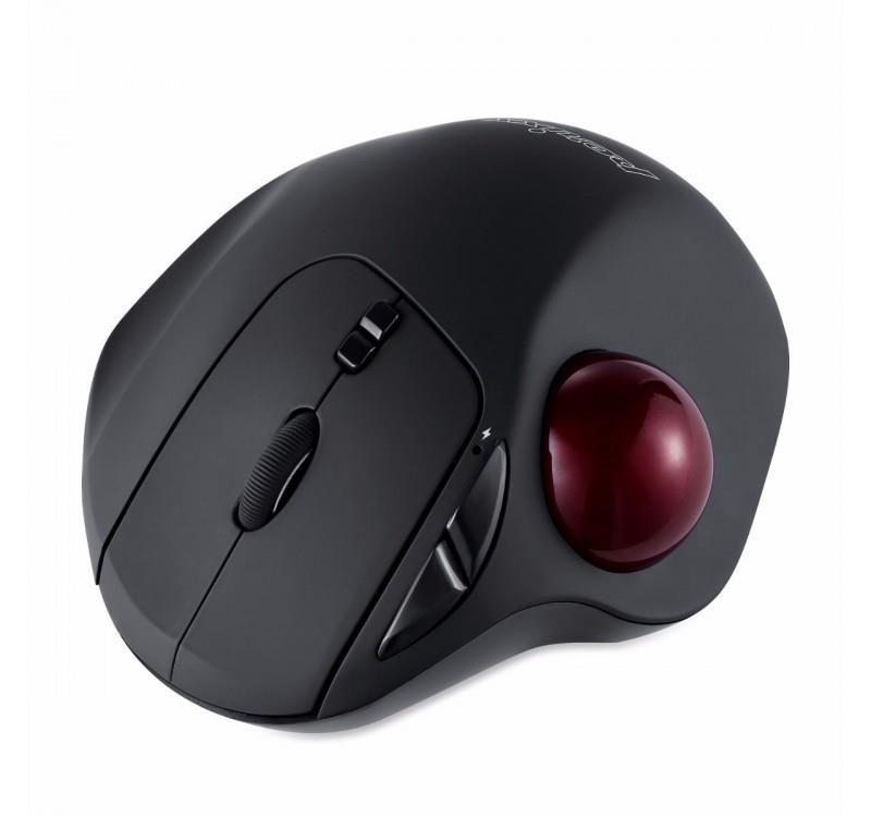 Mysz bezprzewodowa Perixx PERIMICE 717 laserowa trackball 34mm czarna — zdjęcie 2