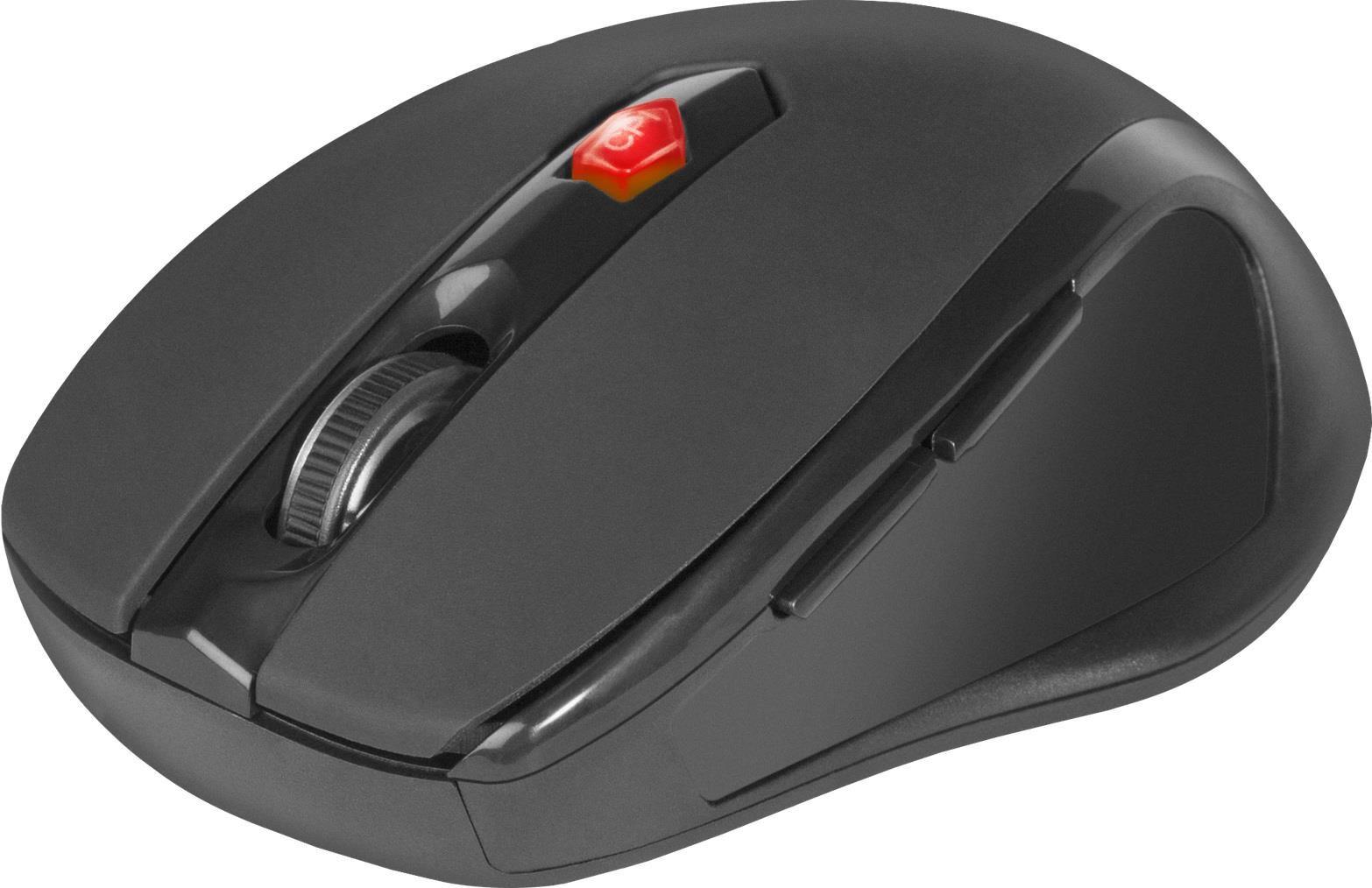 Mysz bezprzewodowa Defender ULTRA MM-315 optyczna 1600dpi 6P czarna — zdjęcie 4