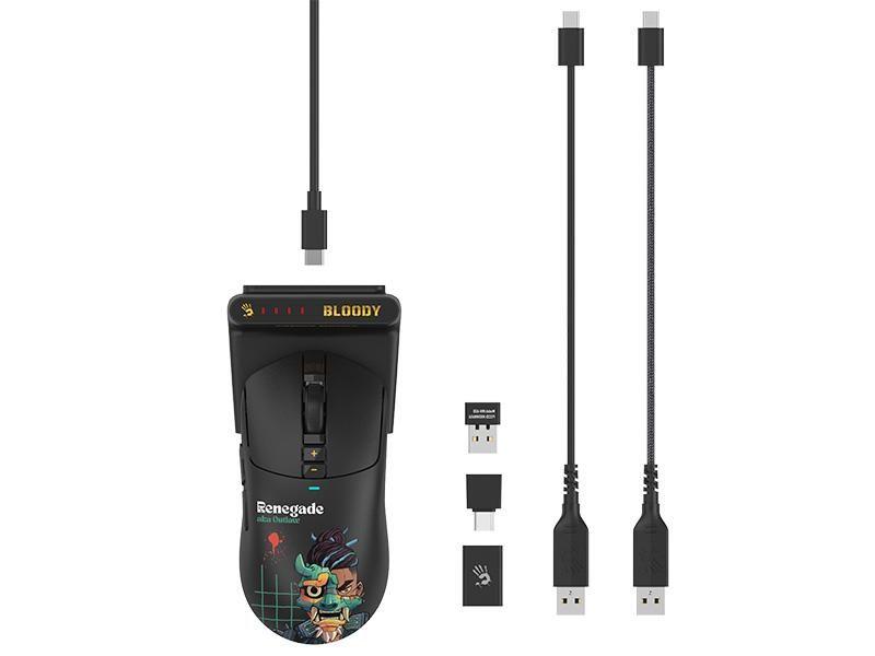 Mysz bezprzewodowa A4Tech Bloody R72 ULTRA DUO Renegade Midnight — zdjęcie 2