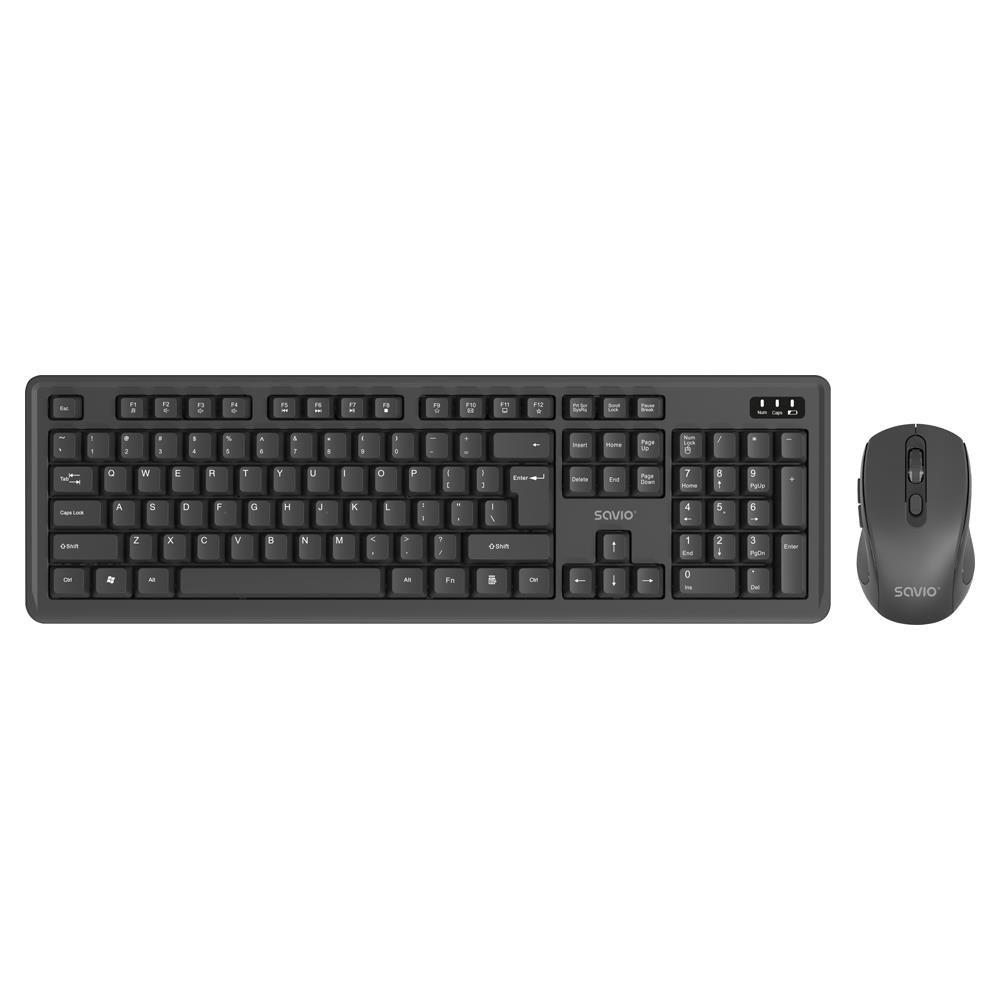 Zestaw bezprzewodowy SAVIO klawiatura + mysz KB-03
