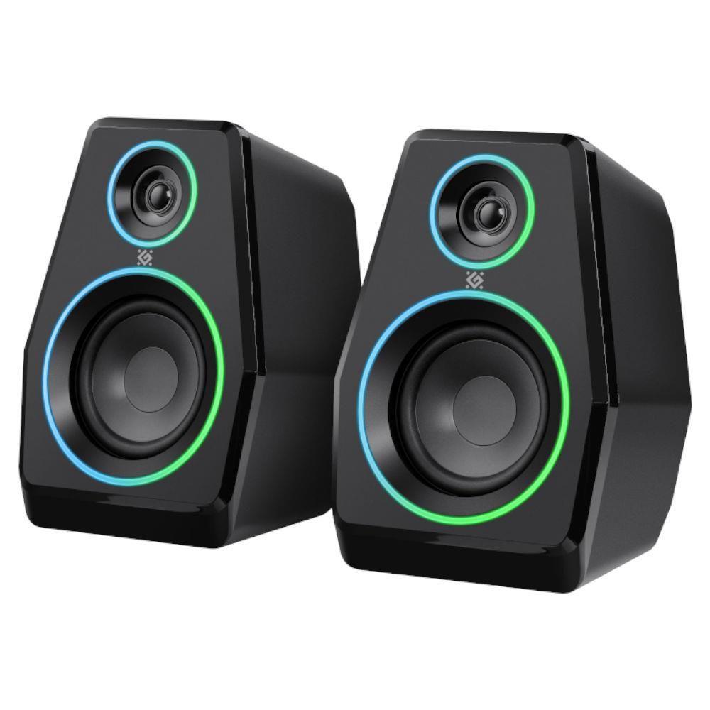 Głośniki Defender SOLAR 10 2.0 10W Bluetooth USB podświetlenie RGB — zdjęcie 1