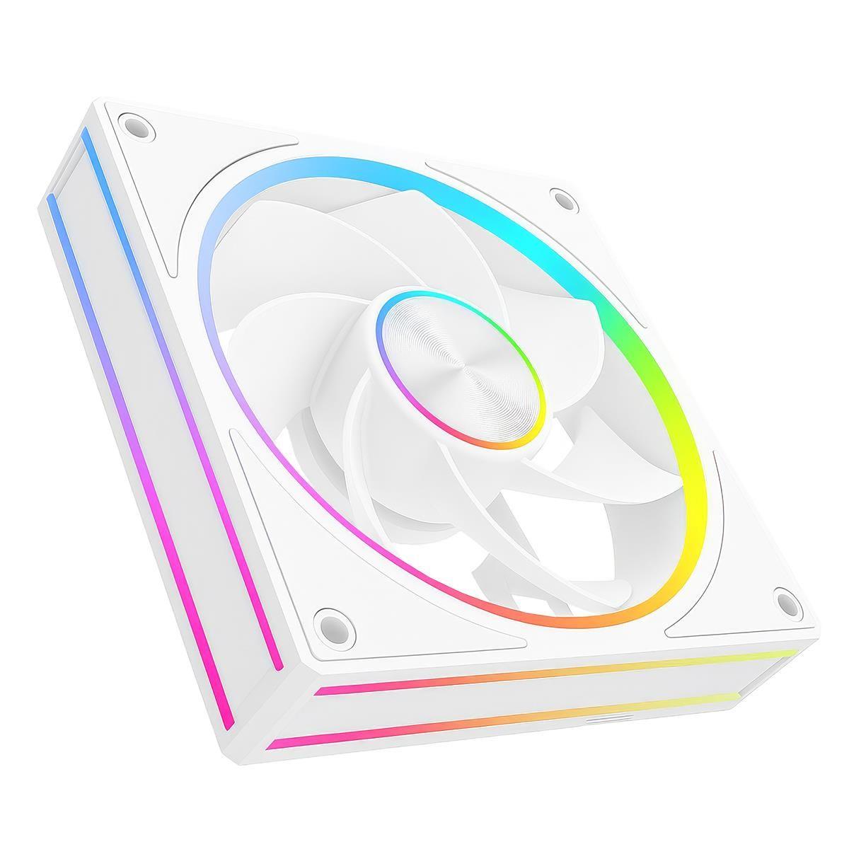 Wentylator Modecom Volcano LOOP 120 ARGB REVERSE FAN biały