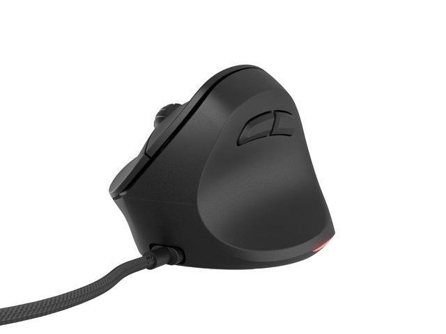 Mysz przewodowa Natec Crake 2 PRO 12800dpi wertykalna programowalna optyczna czarna — zdjęcie 9