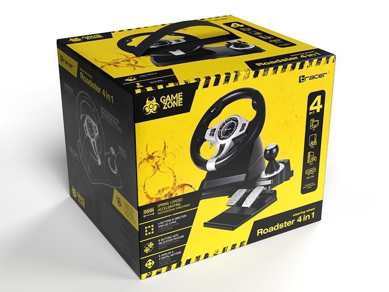 Kierownica Tracer Roadster 4 in 1 PC/PS3/PS4/XBOX ONE — zdjęcie 7