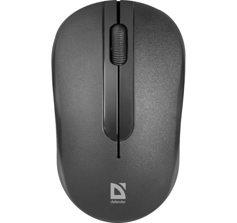 Mysz bezprzewodowa Defender DATUM MM-285 optyczna 1600dpi 3P czarna — zdjęcie 1