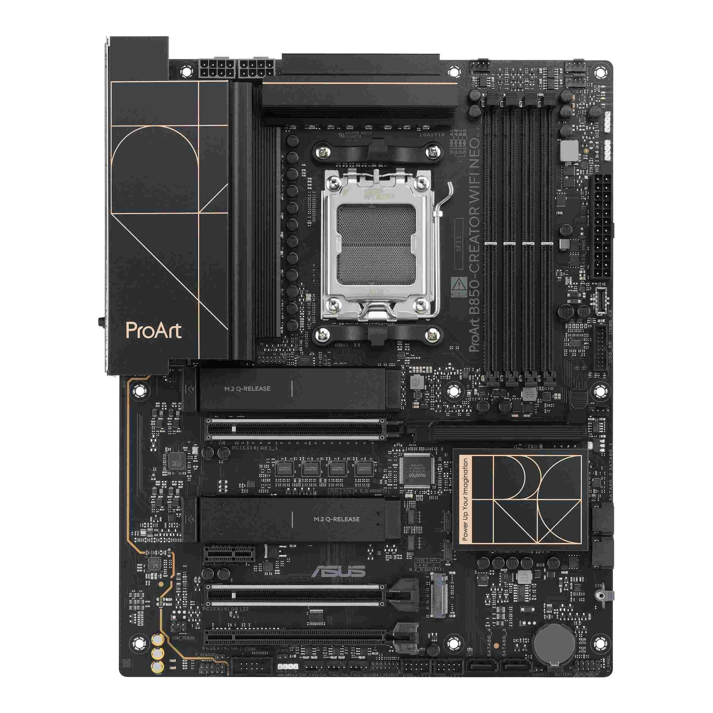 Płyta Asus PROART B850-CREATOR WIFI NEO /AMD B850/DDR5/SATA3/M.2/USB3.2/PCIe5.0/WiFi/BT/AM5/ATX — zdjęcie 1