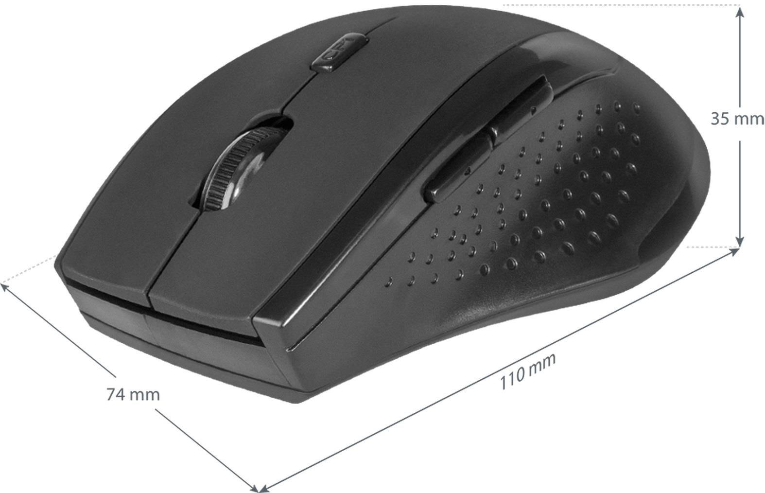 Mysz bezprzewodowa Defender ACCURA MM-365 optyczna 1600dpi 6P czarna — zdjęcie 4