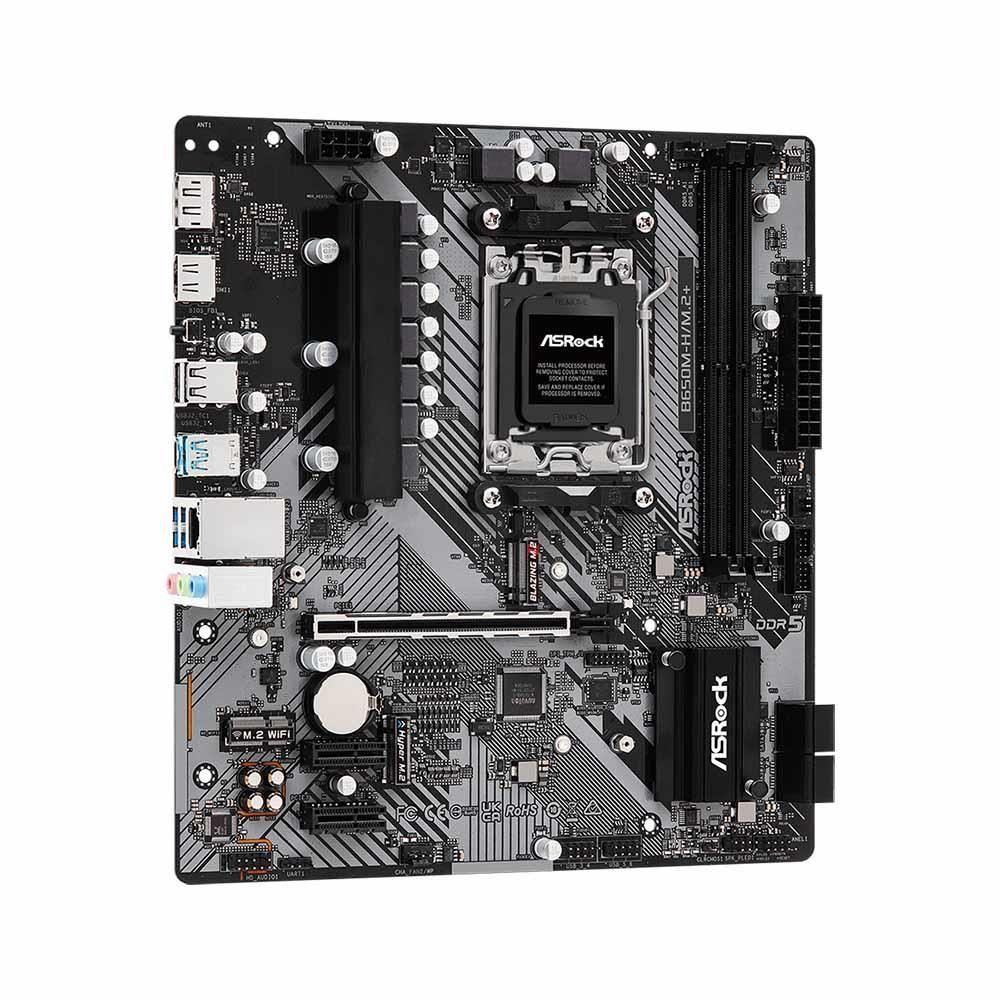 Płyta ASrock B650M-H/M.2+ /AMD B650/DDR5/SATA3/M.2/USB3.0/PCIe4.0/AM5/mATX — zdjęcie 3