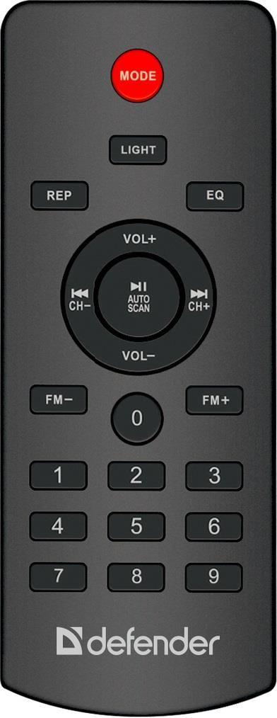 Głośnik Defender RAGE Bluetooth 50W MP3/FM/SD/USB/AUX/TWS/MIC/LED KARAOKE czarny PILOT — zdjęcie 3