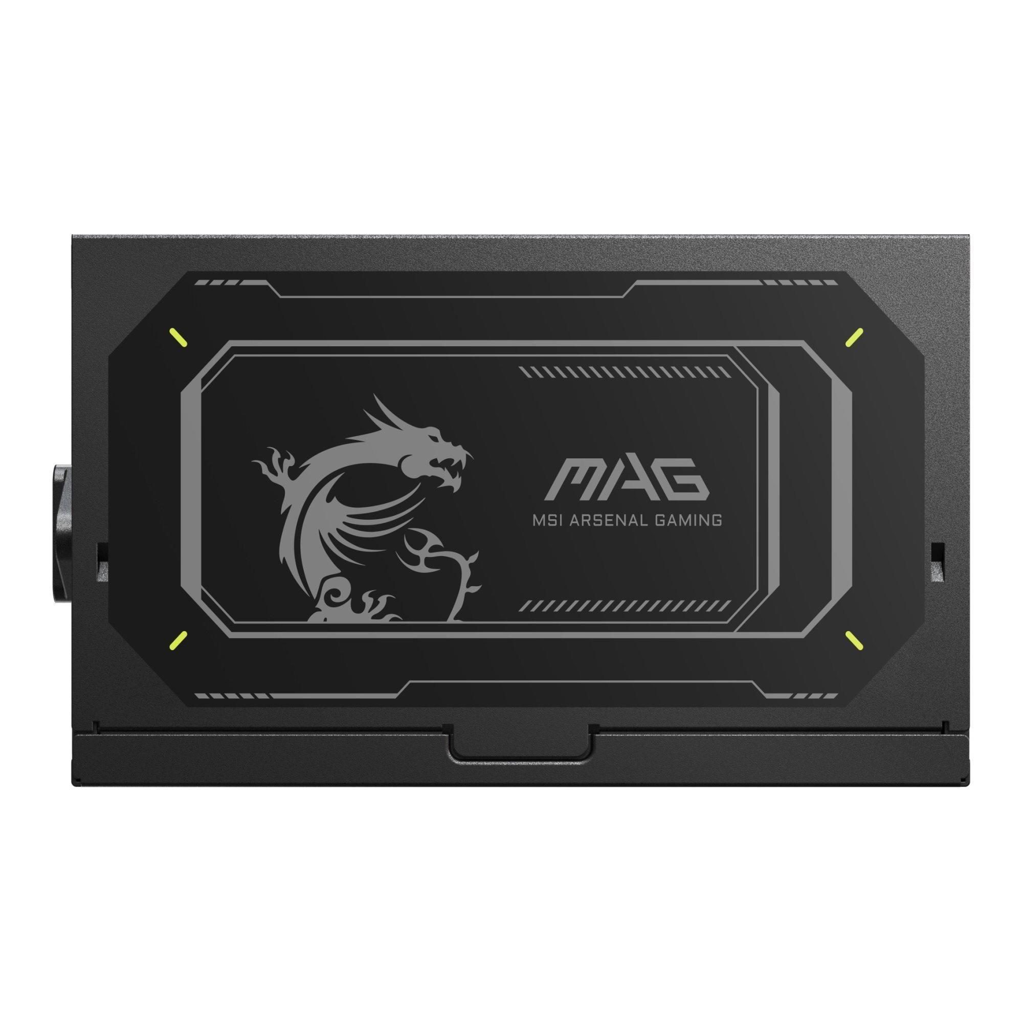 Zasilacz MSI MAG A850GL PCIE5 II 850W 120mm 80plus Gold aPFC — zdjęcie 6