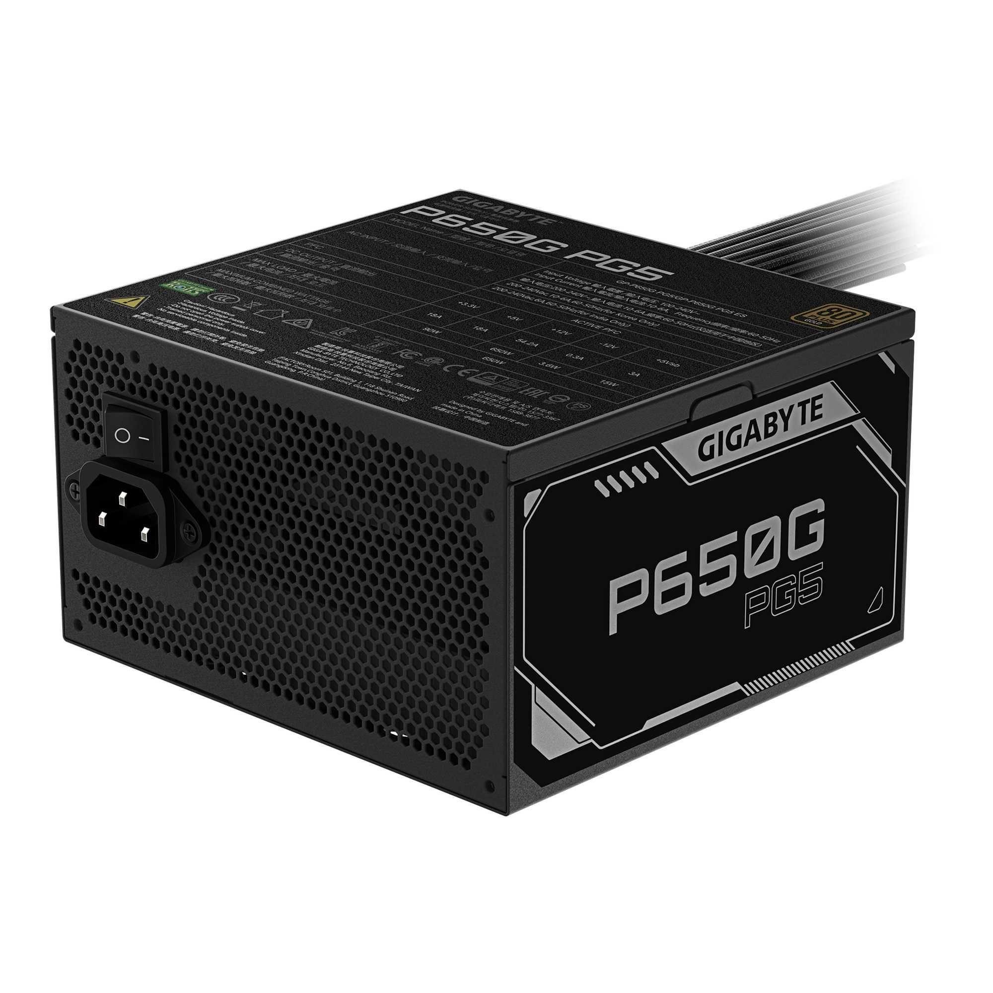 Zasilacz Gigabyte GP-P650G PG5 650W 120mm 80+Gold — zdjęcie 3