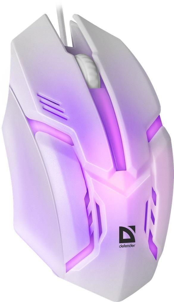 Mysz przewodowa Defender CYBER MB-560L 1200dpi 3P biała — zdjęcie 7