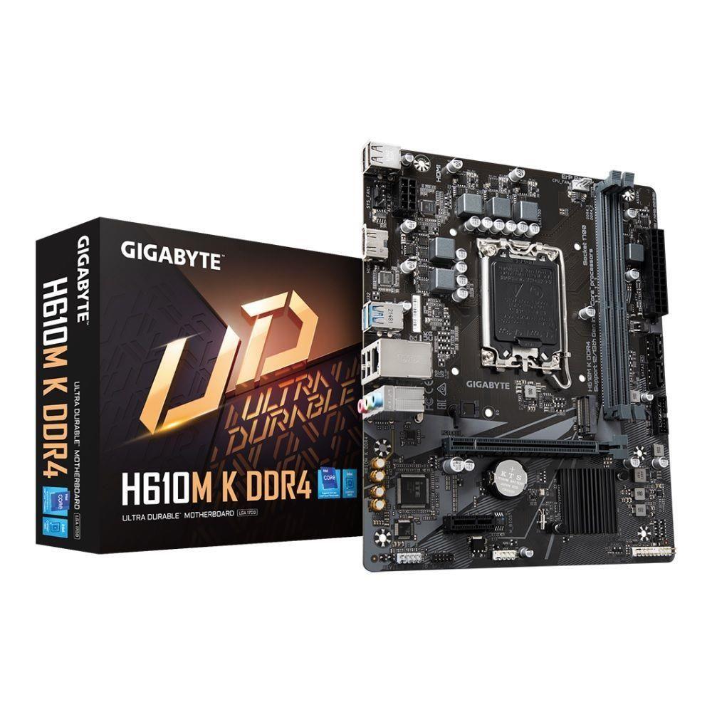 Płyta Gigabyte H610M K DDR4 (rev. 2.0) /H610/DDR4/SATA3/M.2/USB3.0/PCIe4.0/s.1700/mATX — zdjęcie 4